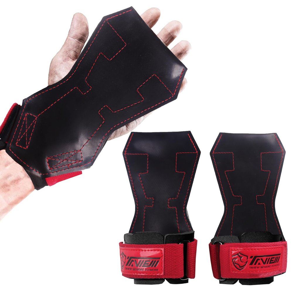 TAVIEW Wrist Straps for Weightlifting for Maximum Grip Support - Lifting Deadlift Strap & Weight Lifting Grips Gloves for Working Out Pull Up Deadlifting & Shrugs