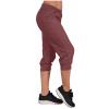 Cargo Capri Pants Women Casual Summer Cropped Joggers Capris Leggings w Pockets Elastic Waist Drawstring Sweatpants view 3