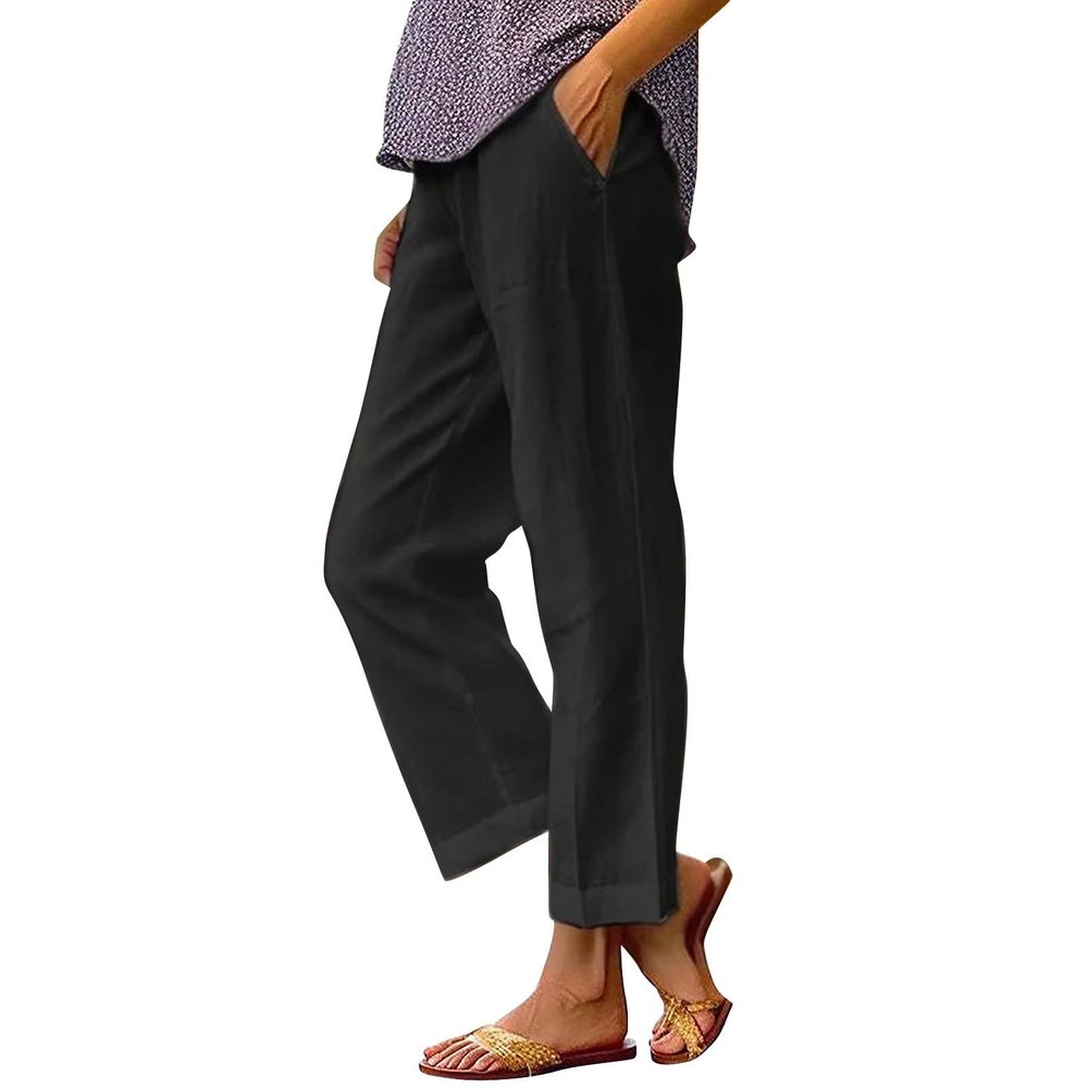 Day Today 2024 Festival Outfits for Women Maroon Pants White Palazzo Pants Women Summer Pants for Women Wide Leg Capris for Women Womens Linen Pants Wide Leg Summer