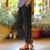 Day Today 2024 Festival Outfits for Women Maroon Pants White Palazzo Pants Women Summer Pants for Women Wide Leg Capris for Women Womens Linen Pants Wide Leg Summer view 2