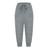 XUNRYAN Women's Capri Pants Cropped Joggers with Pockets Elastic Waist Drawstring Capri Sweatpants view 4