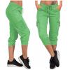Cargo Capri Pants Women Casual Summer Cropped Joggers Capris Leggings w Pockets Elastic Waist Drawstring Sweatpants view 2