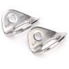 Leapiture 2Pcs Climbing Hangers Stainless Steel Climbing Holds Climbing Anchors Climbing Hardware for Rock Climbing and Home Gyms Hammocks Trailer Tie Downs