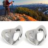 Leapiture 2Pcs Climbing Hangers Stainless Steel Climbing Holds Climbing Anchors Climbing Hardware for Rock Climbing and Home Gyms Hammocks Trailer Tie Downs view 2