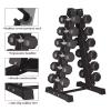 FENOKD Dumbbell Rack 6 Tier, A-Frame Dumbbell Rack Stand Free Weight Stand for Home Gym Workouts Office Fitness, Steel Weight Rack view 3
