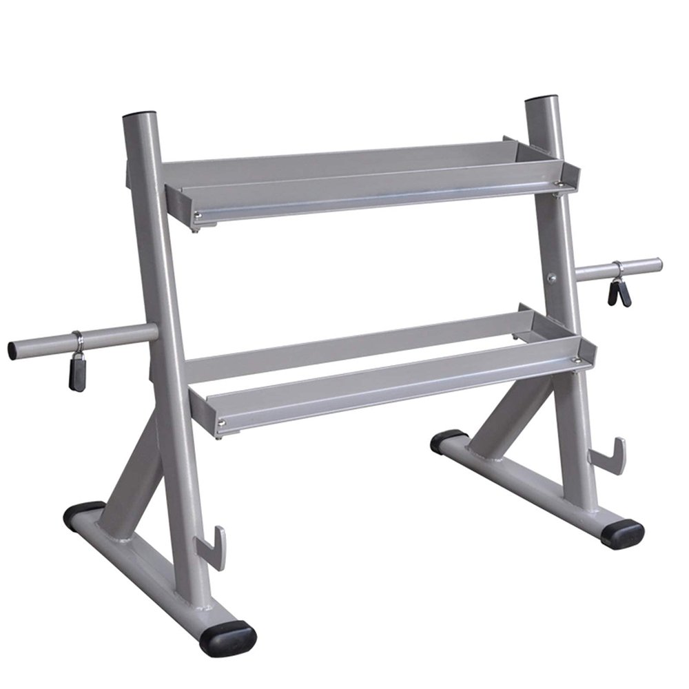 FENOKD 2 Tier Heavy Duty Dumbbell Rack/Weight Storage Stand Storage Holders for Home Gyms and Garages