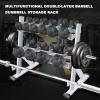 FENOKD 2 Tier Heavy Duty Dumbbell Rack/Weight Storage Stand Storage Holders for Home Gyms and Garages view 4