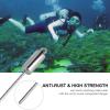 QANYEGN 30cm Scuba Diving Point Rod, Stainless Steel Diving Noise Maker with Lanyard, Diving Stick for Derwater Diving Sport (Black Bracelet) view 4
