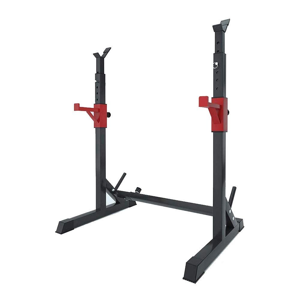 FENOKD Squat Rack Stands Bench Press Dip Station,Dumbbell Rack Of 250kg Max Load,Adjustable Height And Width Barbell Rack,For Home Gym
