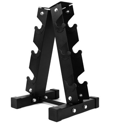 FENOKD Dumbbell Rack Stand Only for Home Gym A-Frame Weight Rack for Dumbbells, Dumbbell Holder - 3 Tier, 6 Tier (Holds 3 pairs)
