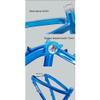 TUJISEK 26'' Aluminum Alloy Dirt Jump Frame Hardtail AM Frame Disc Brake Thru Axle 12 * 142mm for DH/XC/4X/ENDURO High Strength(Blue+Red) view 2