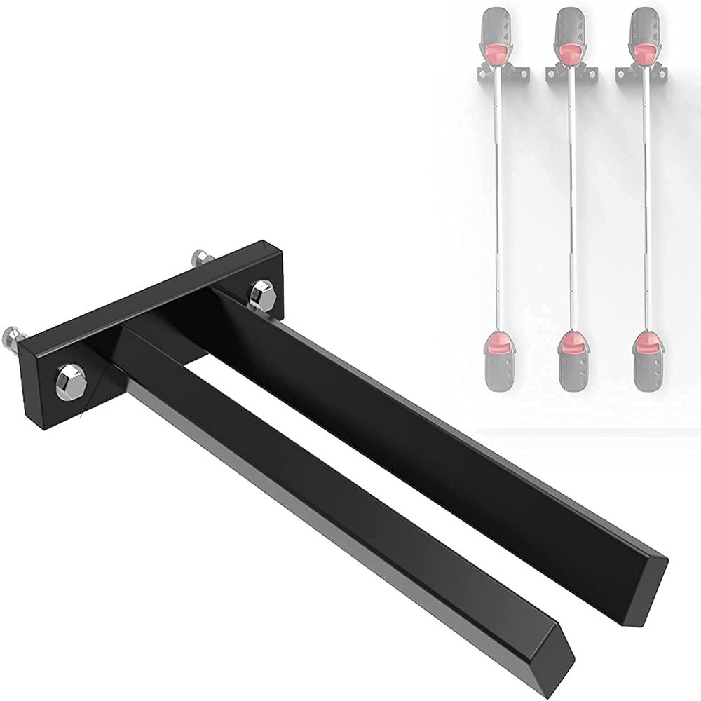 FENOKD Vertical Barbell Storage Rack, 50Mm Bar Holder, Multi-Purpose Wall Mount Barbell Rack, Powder Coated, Space Saving