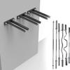 FENOKD Vertical Barbell Storage Rack, 50Mm Bar Holder, Multi-Purpose Wall Mount Barbell Rack, Powder Coated, Space Saving view 4