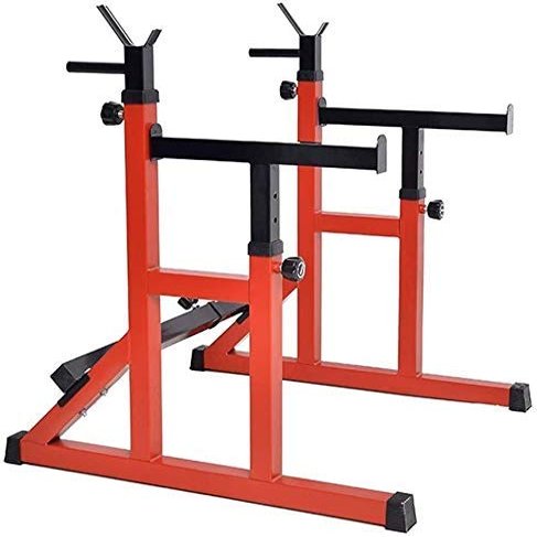 FENOKD Weight sets for men Pull Up Bar Squat Rack, Weight Stand Support Barbell Rack, Strength Training Fitness Barbell, Adjustable Rack Squat Stand