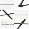 BIOMICE Folding Chairs Cartoon Folding Backrest Chair with Side Storage Bag Lightweight Beach Chair Iron Pipe Bracket Portable Camping Chair(D) view 3
