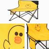 BIOMICE Folding Chairs Cartoon Folding Backrest Chair with Side Storage Bag Lightweight Beach Chair Iron Pipe Bracket Portable Camping Chair(D) view 4