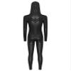 Agoky Womens Shiny Fish-Scale Printed Jumpsuit Mermaid Swimming Costume Long Sleeve Unitard Black Small view 4