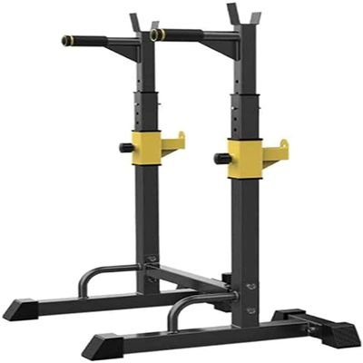 FENOKD Barbell Squat Rack Stand Bench Presses Fitness Bench Press Equipment Home & Gym Dumbbell Racks, Adjustable Squat Rack Bench Press Weight Stand for Indoor Gym Fitness Trai