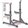FENOKD Dumbbell Stand and Height Adjustable Squat Stand, Dumbbell Stand, Barbell Stand, Barbell Stand (Grey) view 2