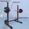 FENOKD Adjustable Squat Rack Stands Fitness Barbell Rack Portable Strength Training Dumbbell Rack,Equipment 250kg Max Load,Perfect for Indoor Home Gym view 4