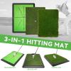 Golf Hitting Mat, Golf Training Mat for Swing Path Feedback Detection Batting,Extra Replaceable Golf Practice Mat 16"x12",Golf Gifts for Men Women for Home Indoor Outdoor view 2