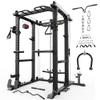 SPORTSROYALS Power Cage, 1600LBS Squat Rack with Cable Crossover System view 1