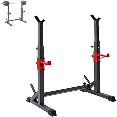 FENOKD Adjustable Heavy Duty Squat Rack Stand Weight Lifting Stand, Multifunction Household Barbell Stand, Strength Training, Home Gym,Multifunction Sturdy Durable