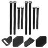 POPETPOP 12pcs Adjustable Bike Rack Straps Multi-use Fixing Straps for Securing Wheels Cables and Fastening view 2