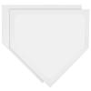 SUPVOX 2pcs Home Plate - Baseball Softball Rubber Home Plate Baseball Plates Pitcher Training Plates Softball Home Plates Baseball Ground Markers Training Supplies view 1