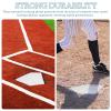 SUPVOX 2pcs Home Plate - Baseball Softball Rubber Home Plate Baseball Plates Pitcher Training Plates Softball Home Plates Baseball Ground Markers Training Supplies view 3