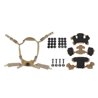 Aramox Comfortable Portable Padding Kit, Chin Stwith Dial Suspension System, Suitable for Wendy and Fast Hel (Mud Spongeand Suspension)