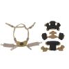 Aramox Comfortable Portable Padding Kit, Chin Stwith Dial Suspension System, Suitable for Wendy and Fast Hel (Mud Spongeand Suspension) view 2