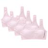 Katutude 4 Pack Teen Girls Sports Bra Training Bras Wireless Padded Bra Removable Pads Elastic Wide Strap Cotton Bra for 8-16 Years view 1