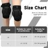 HISUEKIG Volleyball Knee Pad for Women Men, Work Knee Pads, Wrestling Knee pad, Anti-Slip Collision Avoidance, Elastic Breathable Knee for Football Running Hiking Basketball Cycling (M) view 2