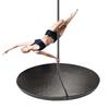 CMYUN Dance Pole Crash Mats for Yoga Lyra Hoop, Thick Anti-Collision Circular Pad for Home Gym, Safety Sport Protection Mat 120/140/150/160/180/200cm(Black,180cmx5cm(70.8"x2")) view 1