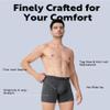 DAVID ARCHY Mens Underwear Boxer Briefs Soft Comfortable Boxers for Men Underwear 4 Pack Large view 2