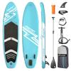 FBSPORT 11' Premium Stand Up Paddle Board, Yoga Board with Durable SUP Accessories & Carry Bag | Wide Stance, Surf Control, Non-Slip Deck, Leash, Paddle and Pump for Youth & Adult view 1