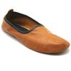 Akdam Mens Indoor Leather Slippers Antique Tan Traditional Babouche House Shoes Barefoot Moccasin (Size 5) view 1