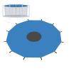 Toveival Trampoline Shade Cover, Anti-UV Sun Protection, 8ft-16ft, Blue view 1