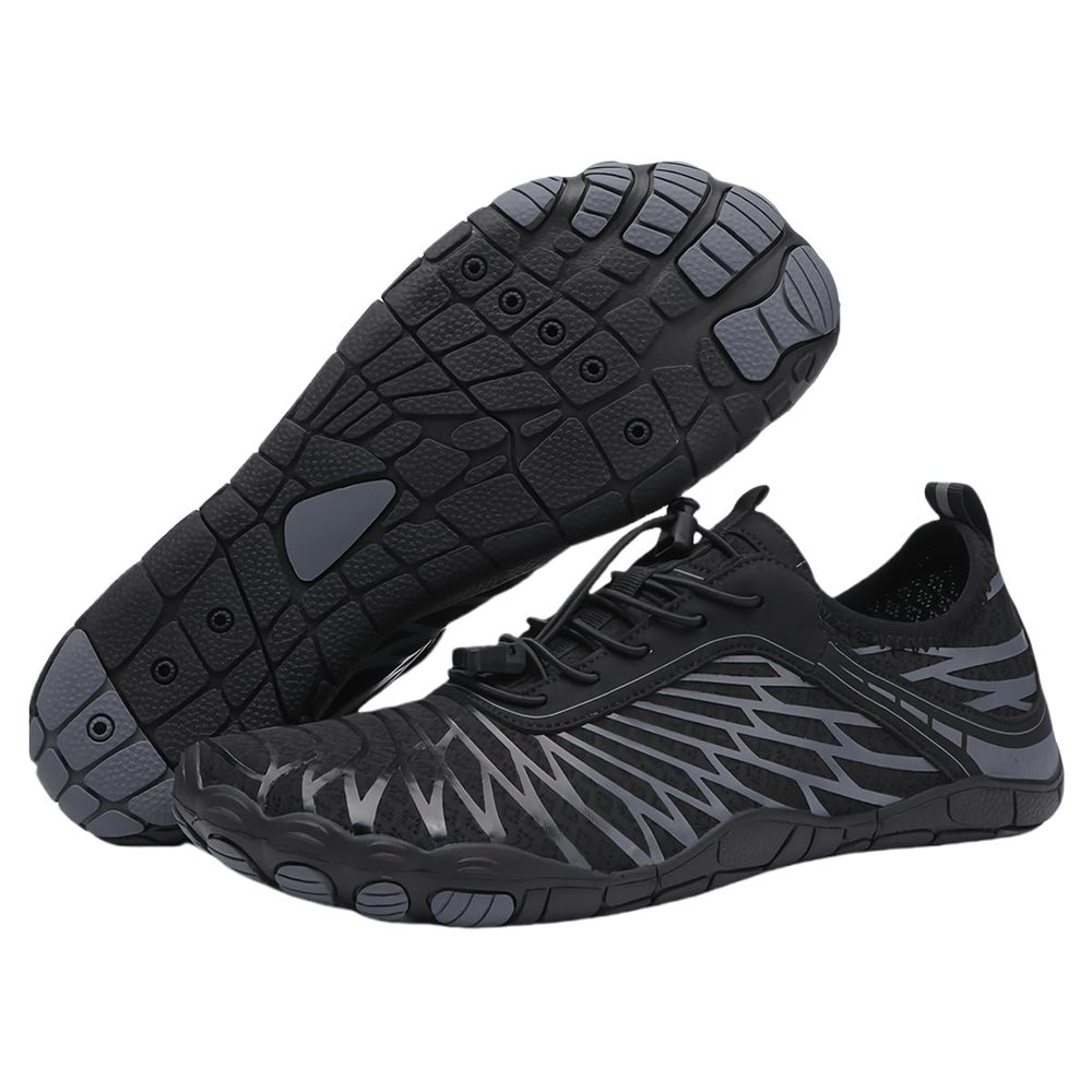 Zapatos Descalzos Sanos Y Antideslizantes, Hikes Barefoot Shoes Womens Orthopedic (Black,9 Women/7 Men)