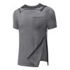 xoxingysm Post Shoulder Surgery Shirts Unisex Short Sleeve Shirt Premium Snap Chemo Clothing Tear Away Clothing After Surgery view 1