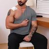 xoxingysm Post Shoulder Surgery Shirts Unisex Short Sleeve Shirt Premium Snap Chemo Clothing Tear Away Clothing After Surgery view 2