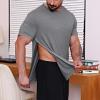 xoxingysm Post Shoulder Surgery Shirts Unisex Short Sleeve Shirt Premium Snap Chemo Clothing Tear Away Clothing After Surgery view 3