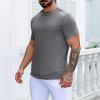 xoxingysm Post Shoulder Surgery Shirts Unisex Short Sleeve Shirt Premium Snap Chemo Clothing Tear Away Clothing After Surgery view 4