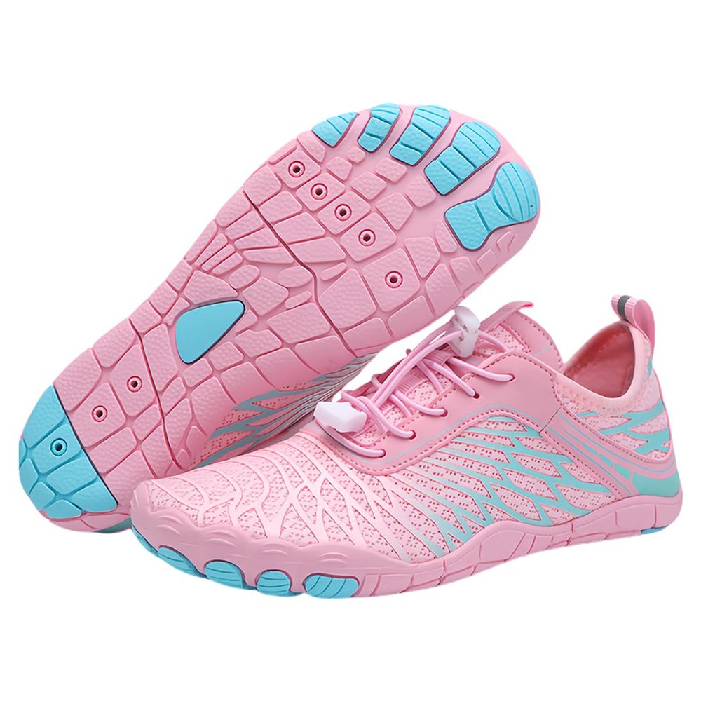 Zapatos Descalzos Sanos Y Antideslizantes, Hikes Barefoot Shoes Womens Orthopedic (Pink,6 Women/4 Men)