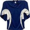 NineFit Basics Youth Intermediate Goalie Cut Hockey Practice Jersey Screen Print and Heat Press Friendly Royal Blue/White view 1