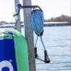 Tow-Behind Dock Storage - Keep Tubes Secure & Organized - No Drill Easy Install - Heavy Duty, UV & Rust Resistant - Made in USA- Fits a 4" Square Post view 3