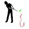 Aymzbd Golf Swing Trainer Golf Accessories Correct Grip Posture Nonslip Grip with Ribbon Training Swing Trainer Stick Warm up Rod view 4