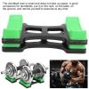 Yuezhongoo 1Pair Dumbbell Bracket, Dumbbell Bracket Mat ABS Engineering Plastics Dumbbell Frame Stand Suitable for Home Gym Equipment Prevent Rolling Dumbbell Rack view 3