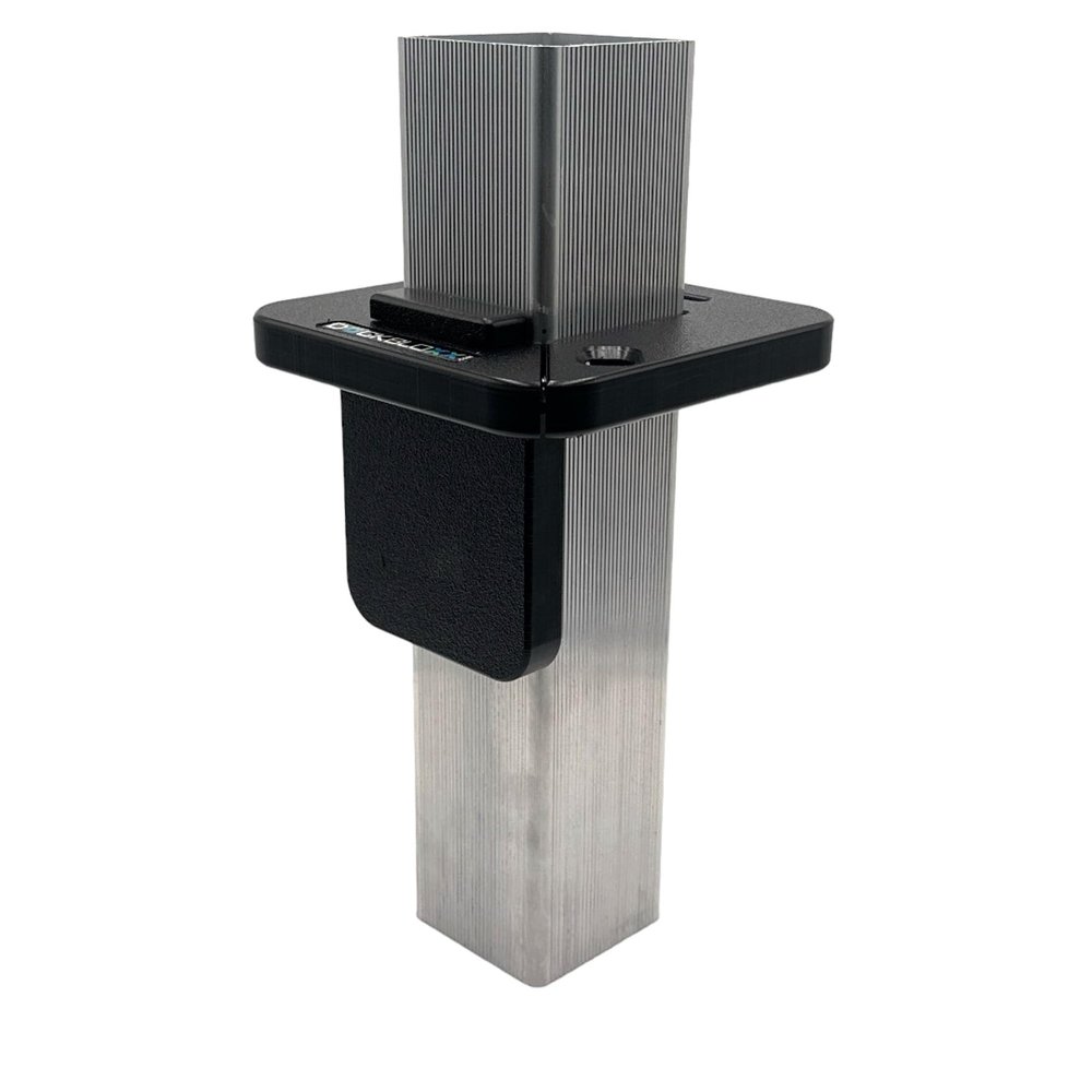 Universal Dock Mounting Bracket  No Drill Easy Install Organizer for Accessories  Heavy Duty, UV & Rust Resistant  Made in USA- Fits a 4" Square Post